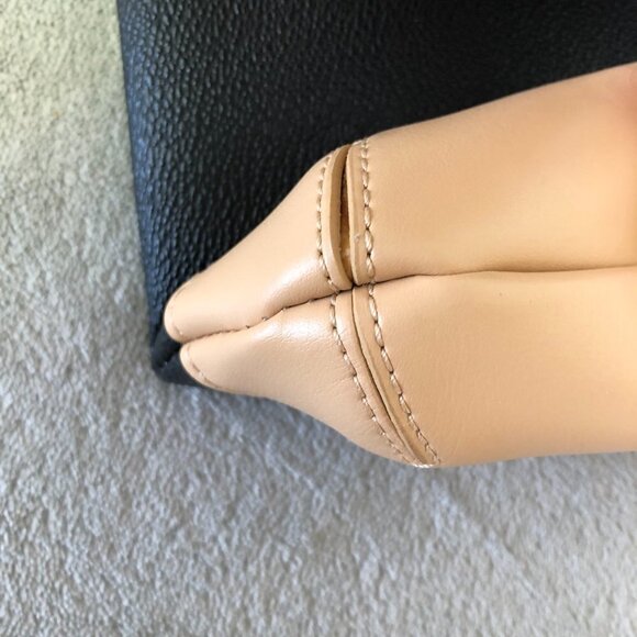 Parazul Orca Scarf Cross Body Bag Leather Purse Black & Tan - Picture 10 of 14